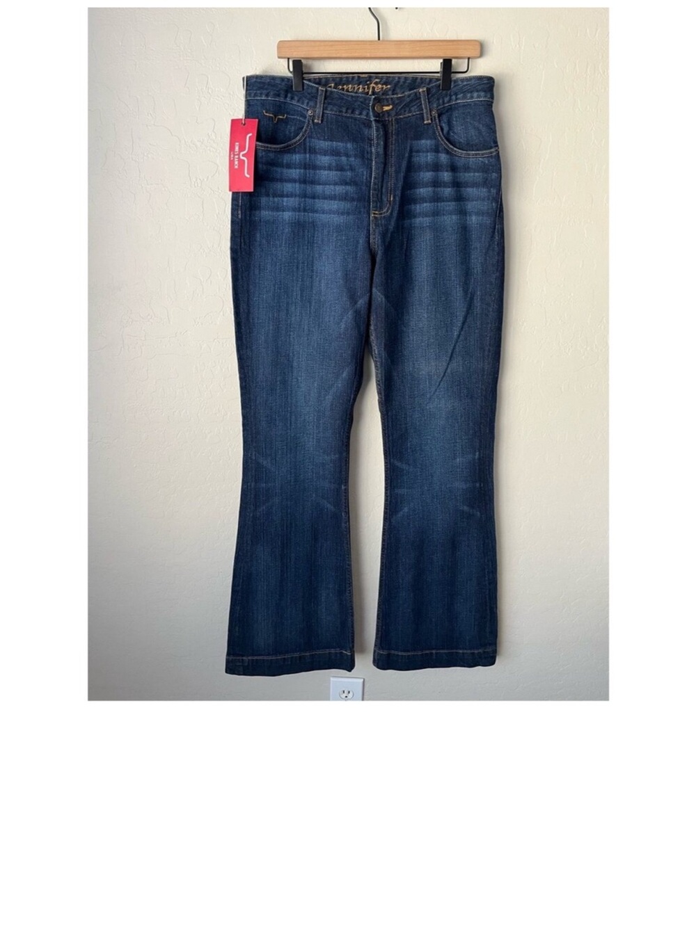 Kimes Ranch Dark Blue Bootcut Stretch Jeans - Picture 2 of 2